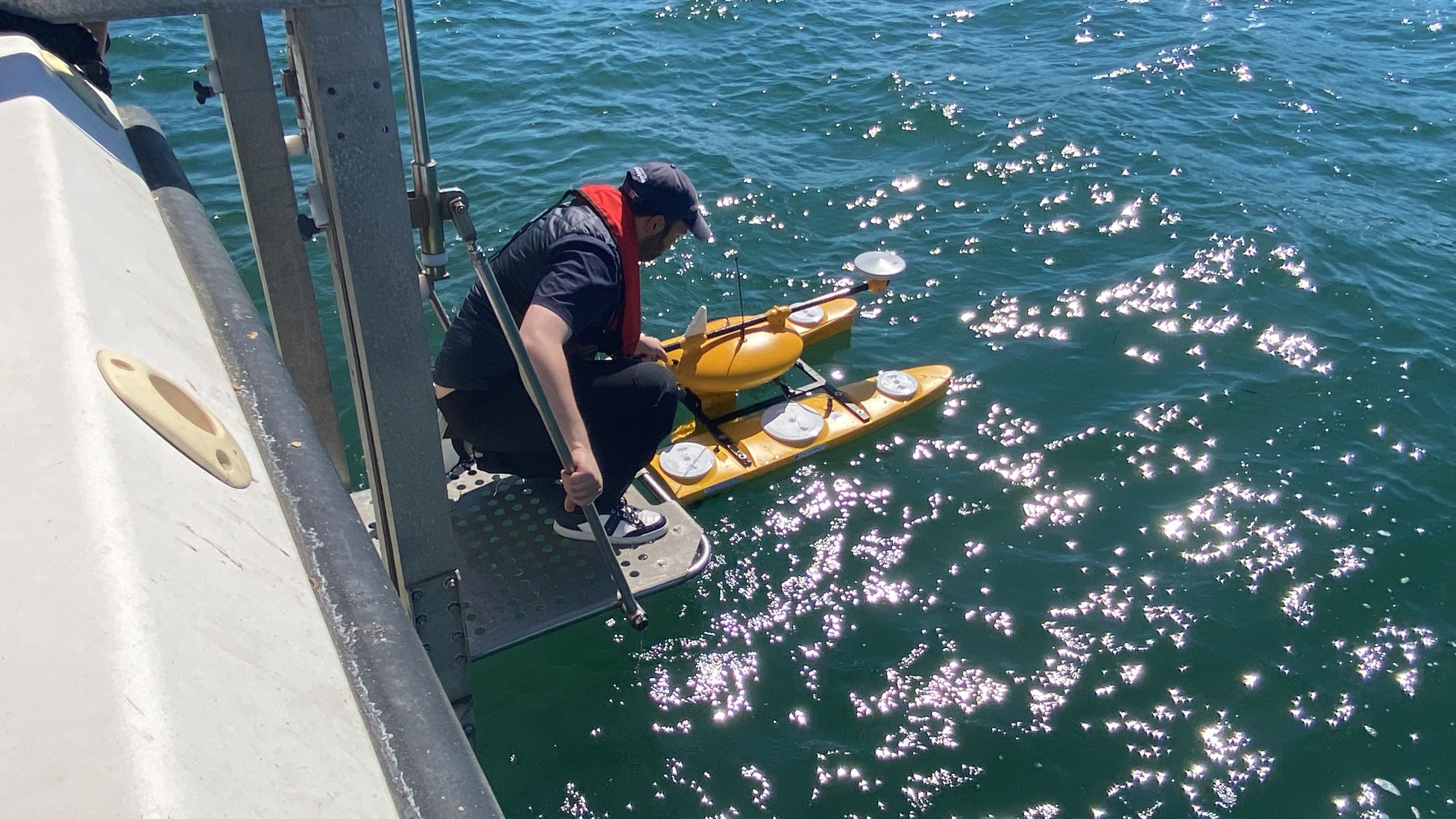 Studland Bay Seagrass-Friendly Mooring installation process